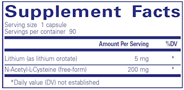 Lithium (orotate) 5 mg 90 vcaps